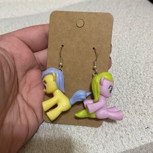 My Little Pony Earrings in Yellow and Purple